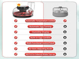 CARLA HOME 12 Egg Incubator withmatic Turning, LED Display, Humidity & Temperature Control, V178-36343