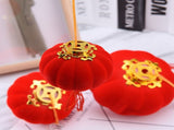 Lanterns Round Small Handcrafted Lantern Decoration for Tent RV Courtyard Terrace Red V1294-YM0718-220915LD04-4