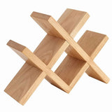 Wine Rack Countertop Wooden Wine Bottle Holder Rustic Free Standing Wine Storage Racks for Tabletop V1369-AZ3-W-11609