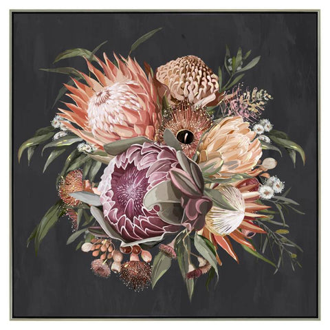 Nish Native Framed Canvas 100x100cm V637-E592658