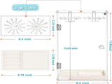 Acrylic Necklace Holder, Necklace Organizer, Rotatable Clear Jewelry Organizer Display Case for Long V1369-AZ3-W-00501
