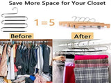 Pants Hangers Space Saving,3 Pack S-Type Non-Slip Stainless Steel Clothes Pants Hangers Closet V1192-AZ-W-31940