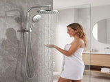 Cefito High-Pressure Shower Heads with Anti-burst 1.5m Hose & 304 S.S Rail, Ideal for Bathroom SHOWER-B2-RO-10-SI