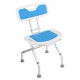 Orthonica Compact & Foldable Shower Chair w/Height Adjustable Aluminium Frame Non Slip Feet HDP SHC-MAS-ALU-54L