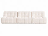 Artiss Set of 3 Sofa Modular Boneless Couches No Assembly White SBED-M-TED-3S-BG