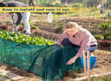 Extra Long 118.11x17.72x19.69 Inch Collapsible Garden Tunnel Cover, Reinforced Mesh Protection V1366-AZ2-W-16534