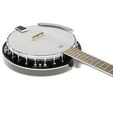 Karrera 6-String Resonator Banjo - Black 6S-BANJO-BK