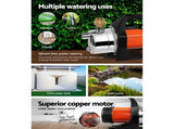 Giantz Garden Water Pump High Pressure 1500W Max. Tank Rain Farm Irrigation House PUMP-GARDEN-1500