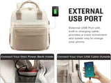 Backpack Backpack Ladies Girls Women Laptop Schoolbag Work School Waterproof USB V1188-MS-313-0103