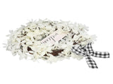 Imitation White Dogwood Wreath Simulation Vibrant Wreath Decoration for Home Door V1294-YM0523-3115220021511