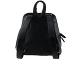 Milleni Genuine Italian Leather Soft Nappa Leather Backpack Travel Bag - Black V563-NL-10767-BLK