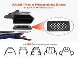 Motorcycle Top Case, Universal Durable PP Material Motorbike Tail Box with Reflective Panel, 48L V952-MTCSLDXHS48LY0GRXV0