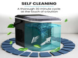 POLYCOOL Portable Ice Maker Machine, Automatic, 12kg/day, Auto Clean, with Scoop and Removable V219-COKICMPY1BKA