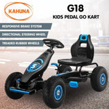 Kahuna G18 Kids Ride On Pedal Go Kart - Blue CAR-G18-BU