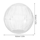 Lightweight Transparent Hamster Roller Silent Exercise Wheel for Small Pet Use V1192-AZ-W-28308