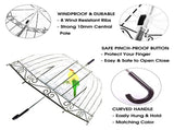 Clear Bubble Umbrella for and Women,Clear Kids Umbrella Dome Shape, Auto Open Transparent Rain V1370-AZ4-05499