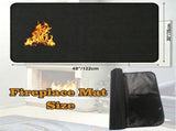 Fireproof Fireplace Hearth Mat, Fireplace Hearth Rug, Fire Resistant Rectangular Fire Pit, Heated V1188-CYX-DP-216