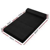 Giselle Bedding Foldable Mattress Folding Foam Bed Mat Double Black FOAM-MFM-CU02-DOU-MES-BK