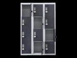 12-Door Locker for Office Gym Shed School Home Storage - 4-Digit Combination Lock V63-839041