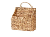 Rustic Water Hyacinth Hanging Door Basket 9x4x12.1 Inch, Woven Storage Basket For Plant Flower Mail V1369-AZ3-W-15199