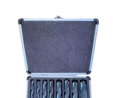 8-Piece Premium Shank Silver and Deming Large Drill Bit Set in Aluminum Carry Case mild steel, V1370-AZ4-07119