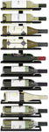 Metal Wall Mount Wine Rack for Wine Bottles, Liquor, Champagne V178-36098