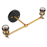 E27 Double Heads Wall Light Retro Style Wrought Iron Decorative Wall Lamp Fixture AC85265V V1294-YM0901-3119210016211