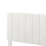 Levede Double Bed Frame Upholstered Adjustable Headboard Bed Platform White BF1083-WH-AU