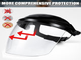 4 Pcs Clear Safety Face Shield for Grinding & Cutting, Lightweight Full Impact Resistant with V1258-DP02-C-1413