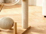 Rubber Wood & Acrylic Cat Tree V1408-W3