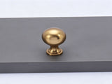 Smooth Round Ball Single Hole Cabinet Knob 6pcs V1221-XM-LB345-GM22
