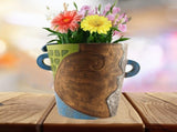 Abstract Face Planter Pot - Artistic Resin Decor for Succulents & Plants V888-ELOSUNG26218