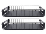 2PCS Pull Out Cabinet Organizer Metal Flexible Multifunctional Pull Out Spice Rack for Under Sink V1294-YM0901-3118240204111