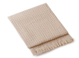 130*230CM Khaki Nordic Solid Color Knitted Sofa Throw Blanket with Tassels - Waffle Weave Polyester V888-ELOSUNG17038
