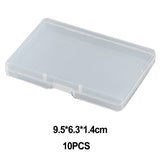 10pcs Transparent Plastic Storage Box Rectangle Box Case For Parts Tools Storage Box Jewelry Earring V1189-LWWAL-20260327-04275