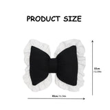 Bow Pillow for Couch, Bow Pillow Throw Pillow, Ruffle Lace Bow Decorative, Cute Bow Shaped V1370-AZ4-12171
