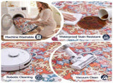 Artiss 120 cm Round Rugs for Living Room With Silicone Dots Grip For Bedroom Entryway 5mm Ultra Thin FLR-3200-120RO-OG