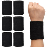 6pcs sports wrist guards, sweat-absorbing towel wrist guards, basketball fitness wrist guards, V1192-DRO-0008