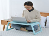 Laptop Bed Tray Table Portable Lightweight Mini Picnic Table for Laptop Working Writing Blue V1294-YM0523-3116220003611
