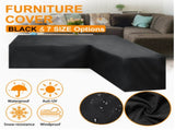 12 Sizes L-Shape All-Weather Cover Waterproof Rattan Corner Furniture Protector Garden Patio Outdoor V1188-ONE60-00425-1