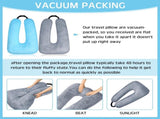 2 Pcs Car Pillow for the Back Seat 28 x 18 in Sleeping Reading Pillows for Long Distance V1258-DP02-C-2251