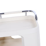 Rolling Utility Cart with Handle Multi Functional Trolley for Office Living Room Movable V1294-YM0901-3116250017111