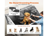 Stainless Steel Dog Washing Station, 127 cm Pet Grooming Tub w/ Stairs, PE Water Filter Board, V952-BXGCWYG50CSLNZPKYV0