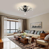 Crystal Chandelier LED Ceiling Light , 4 lights, Black V178-23721