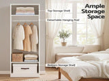 Artiss 2X Wardrobe Clothes Closet Storage Organiser Shelf White FURNI-N-WR02-WH-ABX2