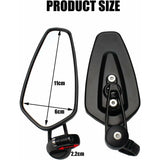 2pcs Motorcycle Handlebar Rearview Mirrors Motorcycle Rearview Mirrors for XJ6 MT01 MT03 MT07 MT09 V1237-ZY-203-3364