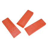 3pcs 8in Felling Wedges Spiked Plastic Safe Logging Tools for Chainsaws Tree Cutting V1294-YM0523-3111210402711