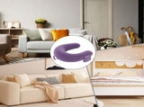 Reading Lap Pillow Ergonomic U Shape Cushion Reading Pillow for Bed for Adults Elbow Rest Reduces V1107-115-88835-SKY