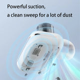 Cordless Mite Vacuum, 10000Pa Strong Suction UV 99.9% Sterilization, Humidity Monitor, Dual-Cup V1385-WU-831-003