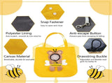 Cat Carrier Bag Small Dog Purse, Cute Bee-Shaped Show Head Small Dog Carrier,Pet Canvas Shoulder V1192-AZ-W-25929